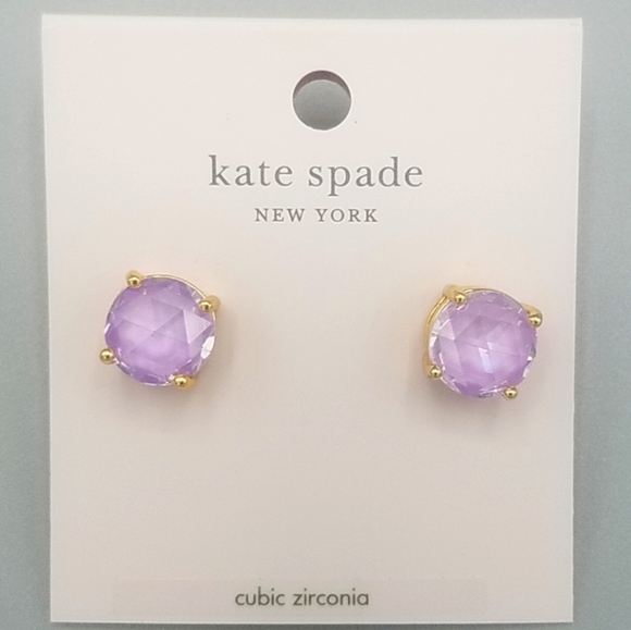kate spade Jewelry - Kate Spade Rise & Shine Purple Stud Earrings